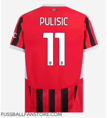 AC Milan Christian Pulisic #11 Replik Heimtrikot 2024-25 Kurzarm